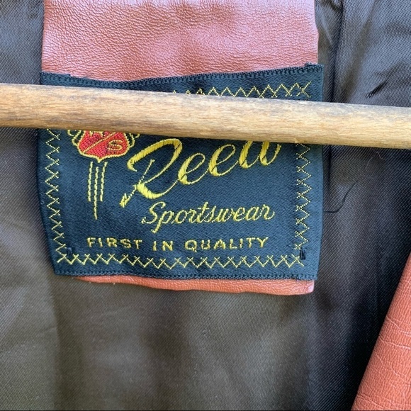 Vintage Reed Soft Leather Jacket Cafe Race Retro - Picture 8 of 9